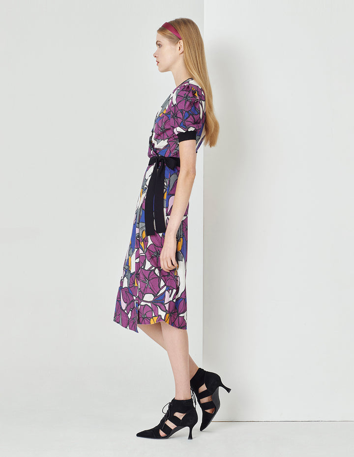 MARYLING Multicolor Print Knit Dress