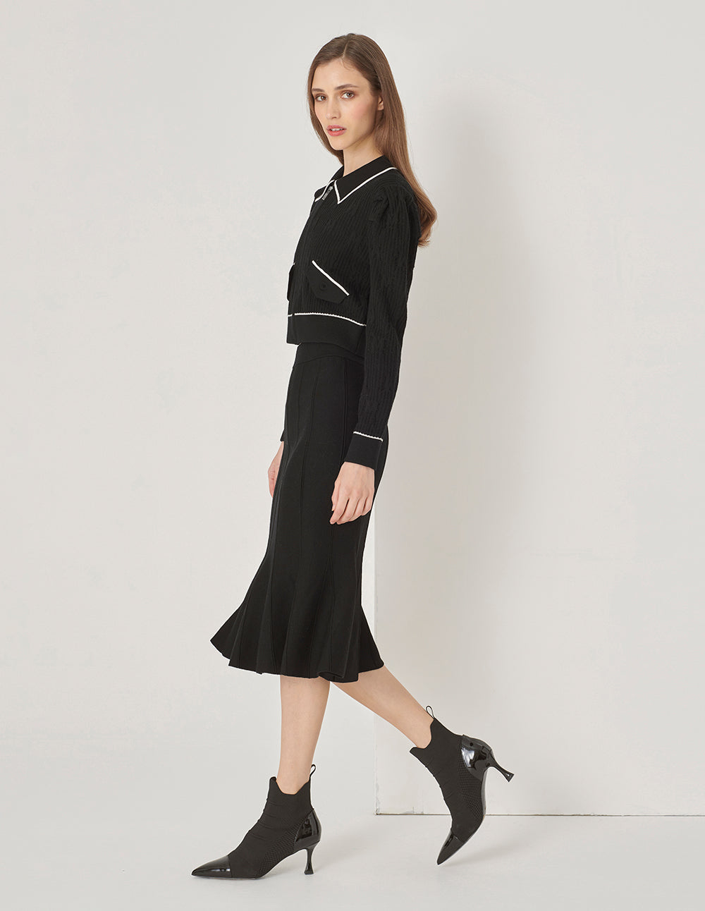 MARYLING Fishtail Knitted Skirt