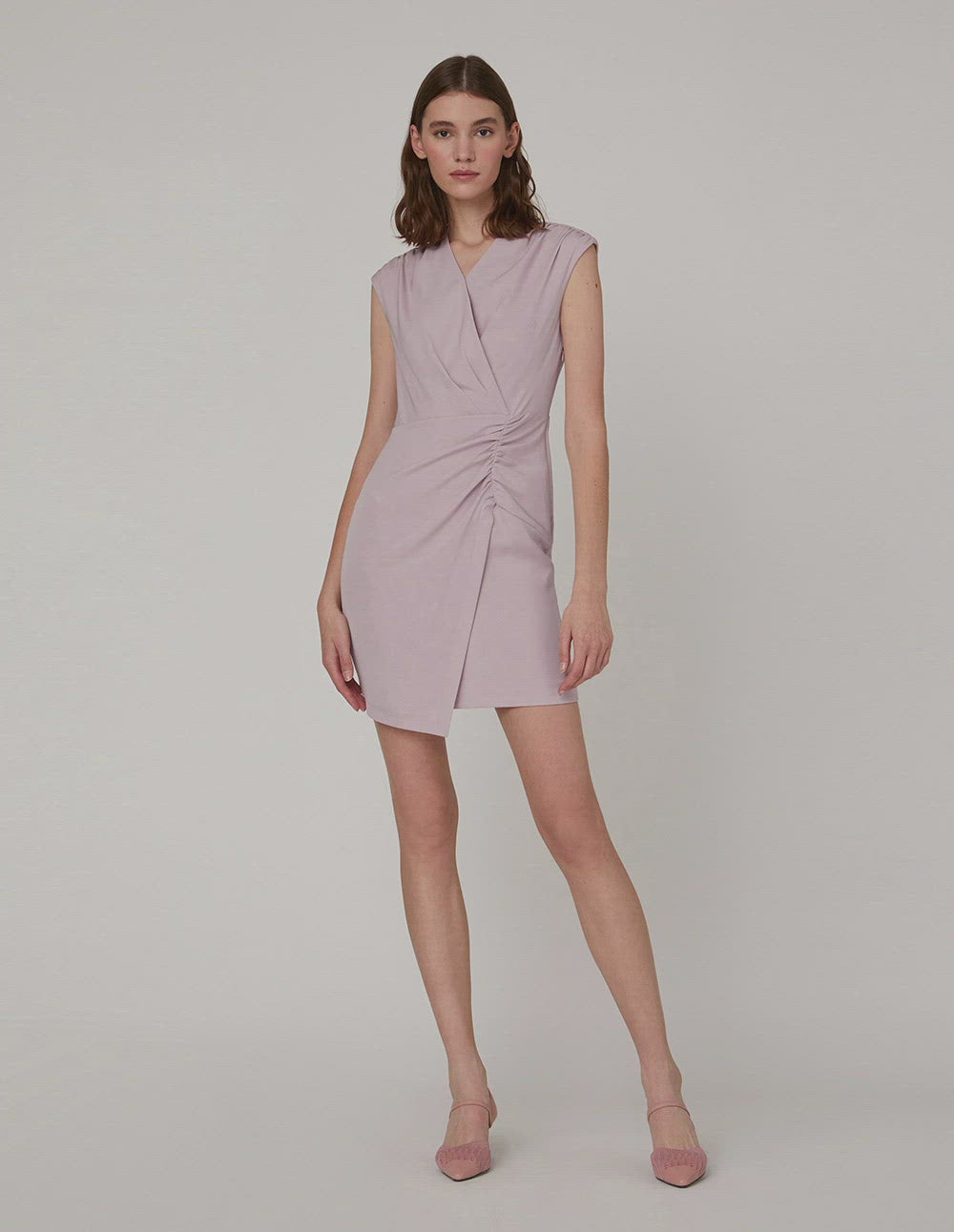 MARYLING Slim fit ruffled pleats dress