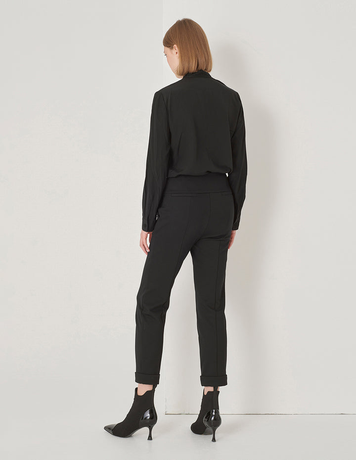 MARYLING Black Silk Shirt
