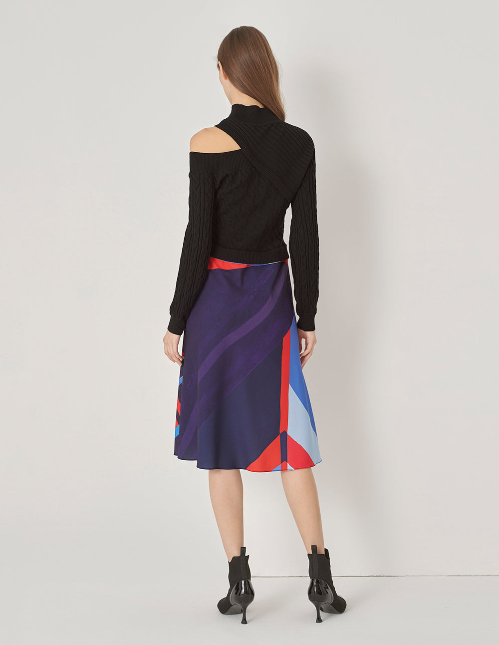 MARYLING Hollow Shoulder Fishtail Dress