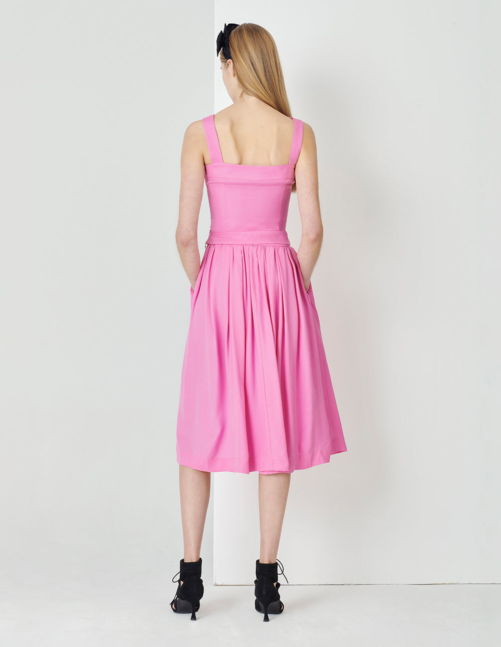 MARYLING Peach Pink Big Umbrella Skirt