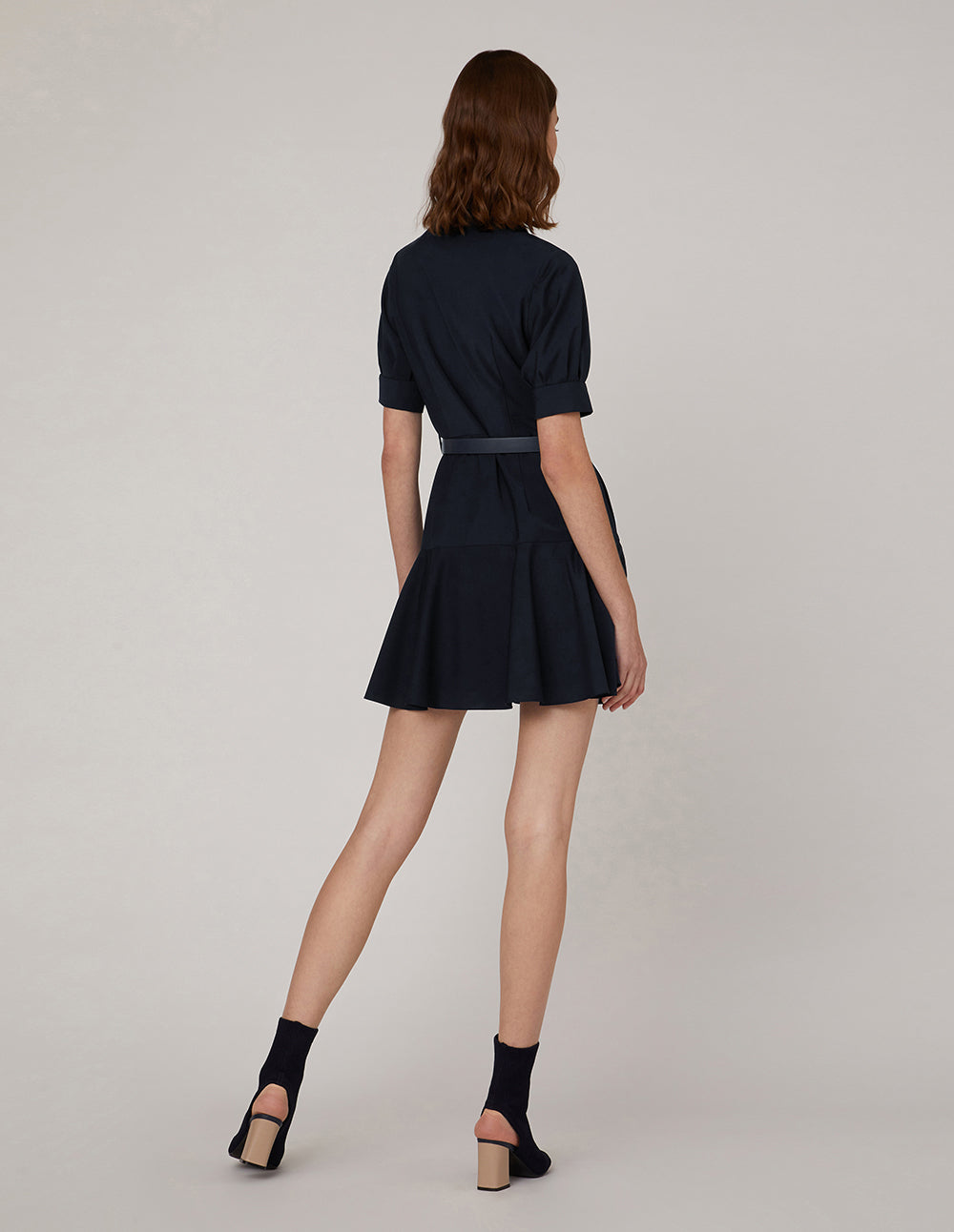 MARYLING Double breasted lapel collar suit dress