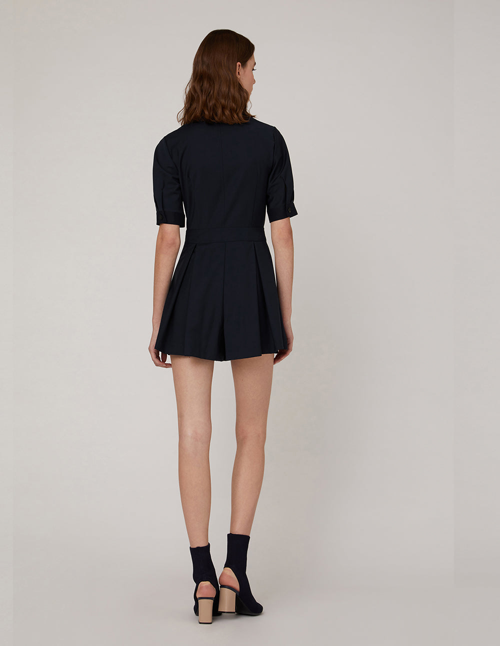 MARYLING Lapel Collar Double Breasted Jumpsuit