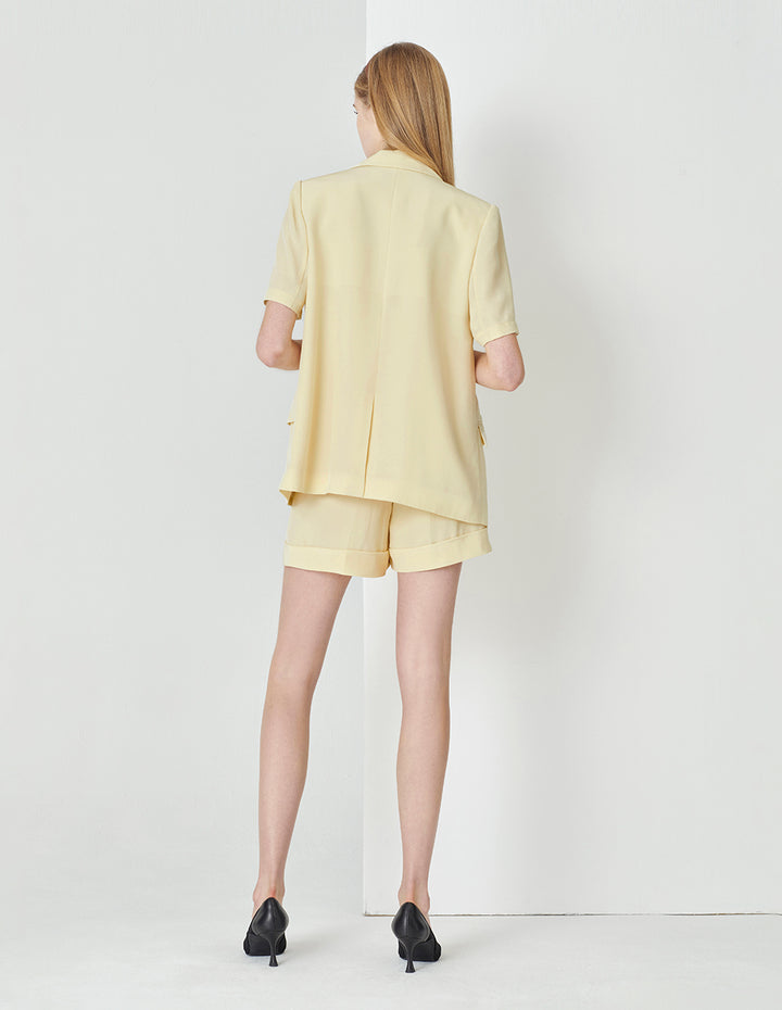 MARYLING Acetate Bermuda Shorts