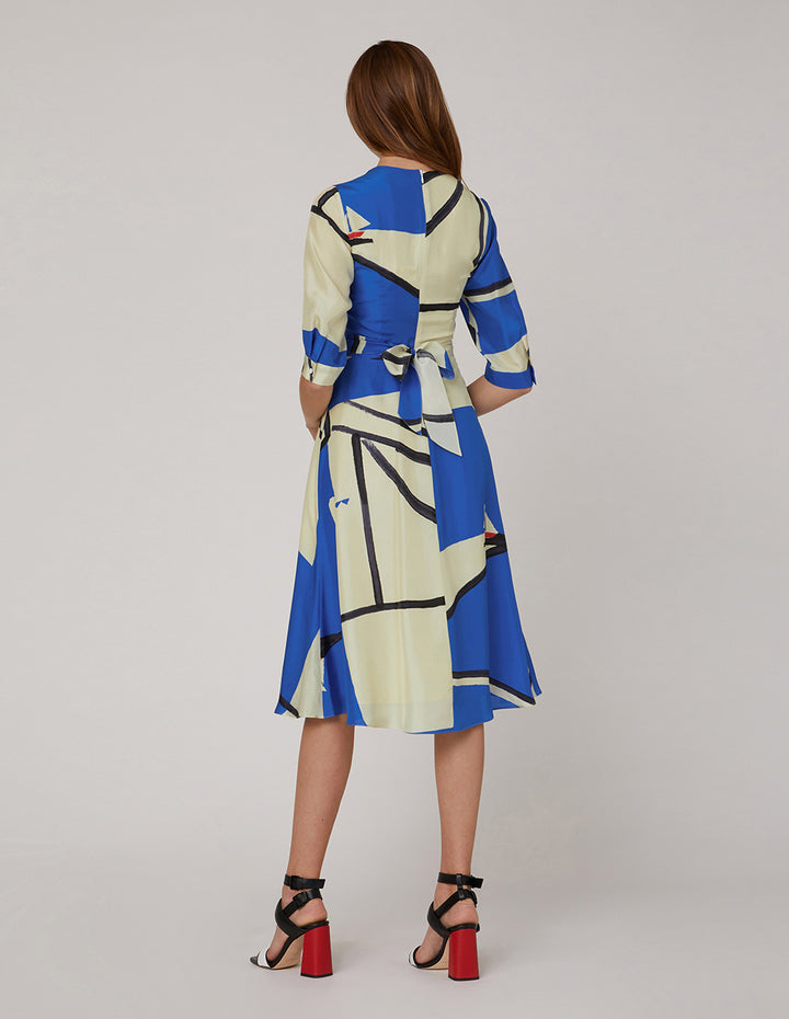 MARYLING V-neck slightly fishtail dress