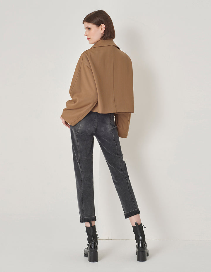 MARYLING Loose-Fitting Double-Breasted Jacket