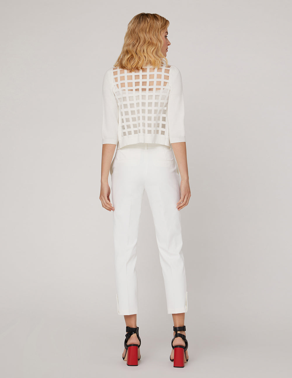 MARYLING V-Neck High-Elastic Core-Spun Yarn Cardigan