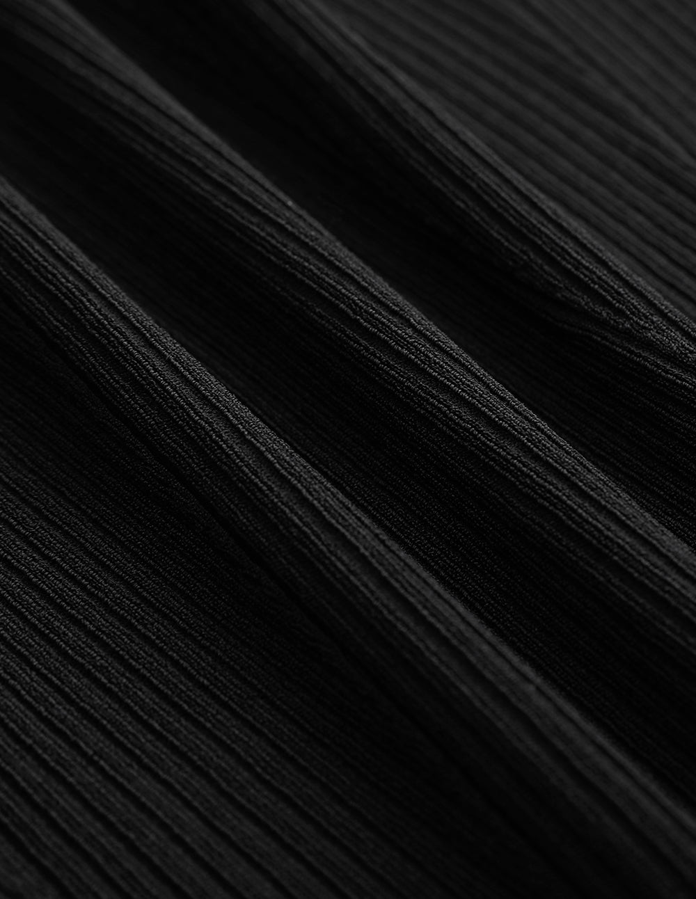 MARYLING Black Knotted Waist Knit Dress