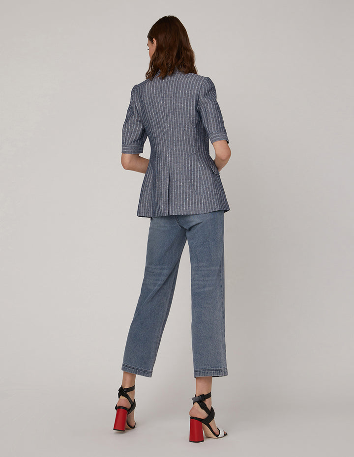 MARYLING Black buttons and mid-sleeve