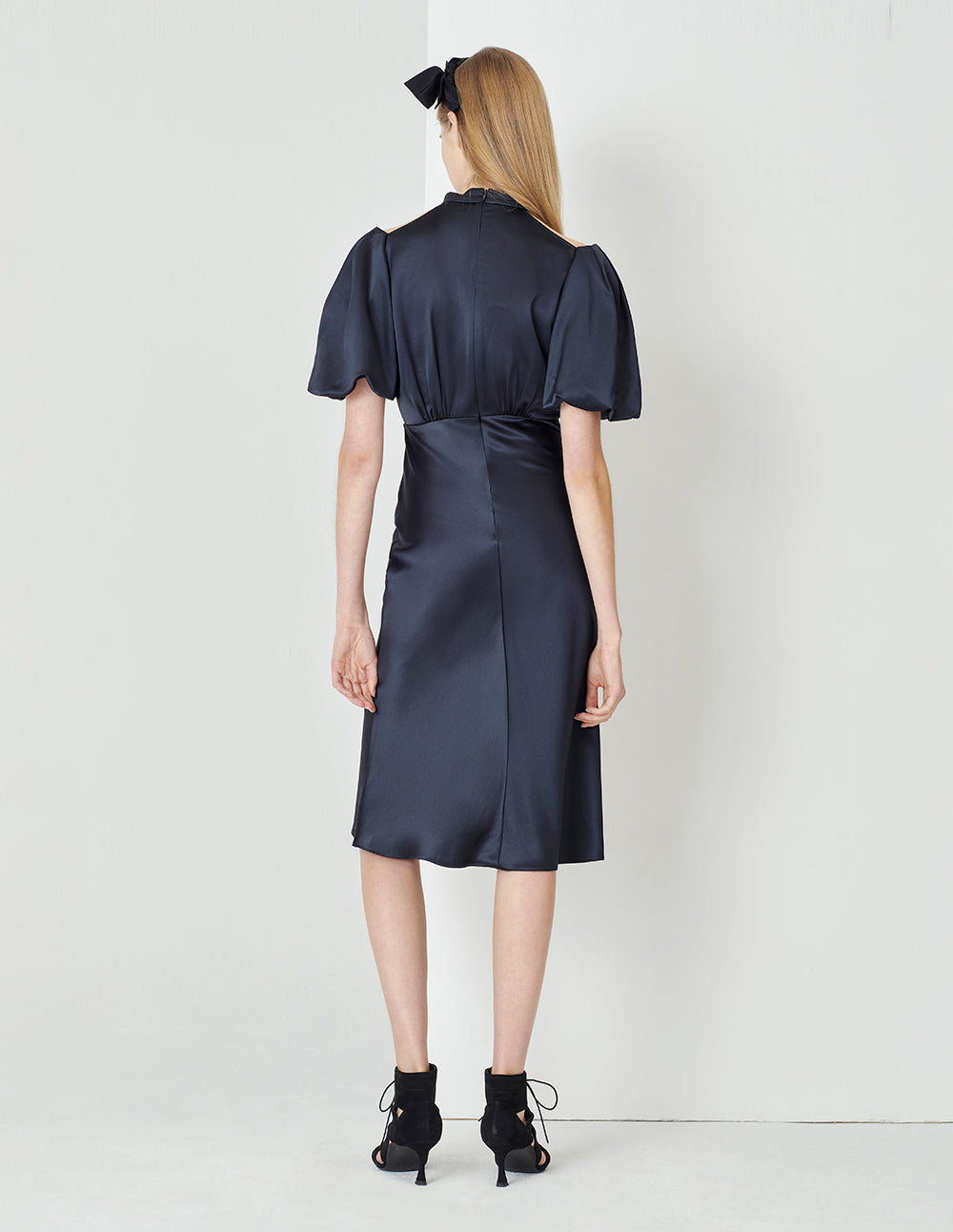 MARYLING Dark Blue Strapless High Waist Mermaid Dress