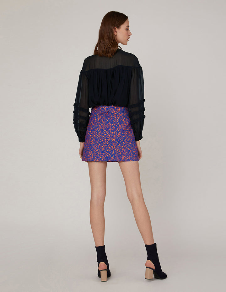 MARYLING Flap Pocket Mini Skirt