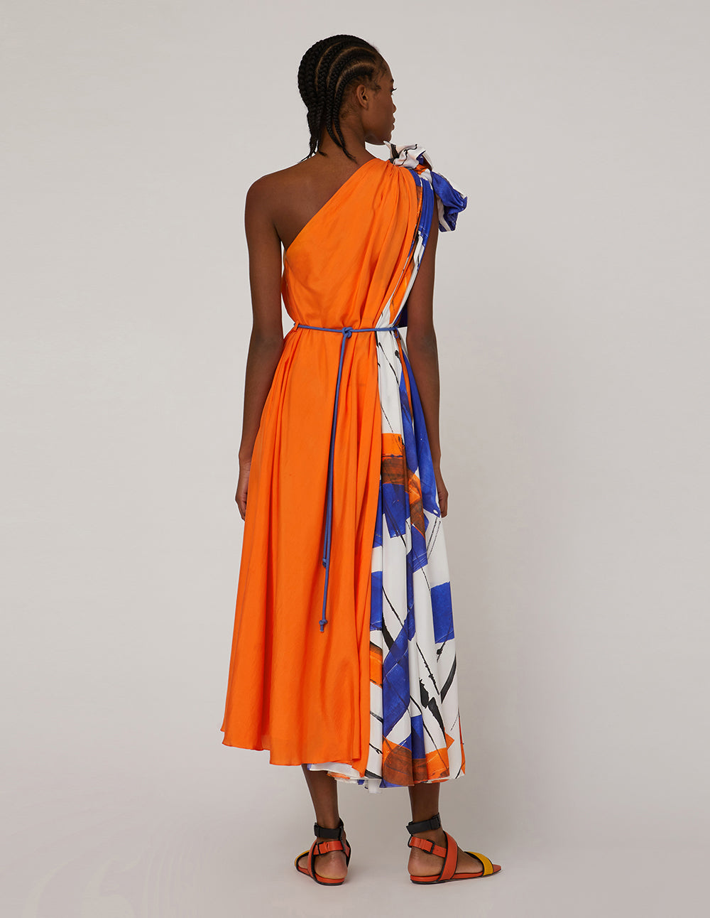 MARYLING Flared one-shoulder dress