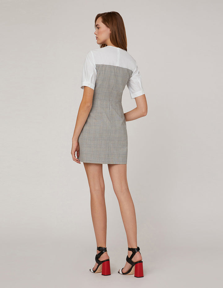 MARYLING Chest lapels contrast short sleeves