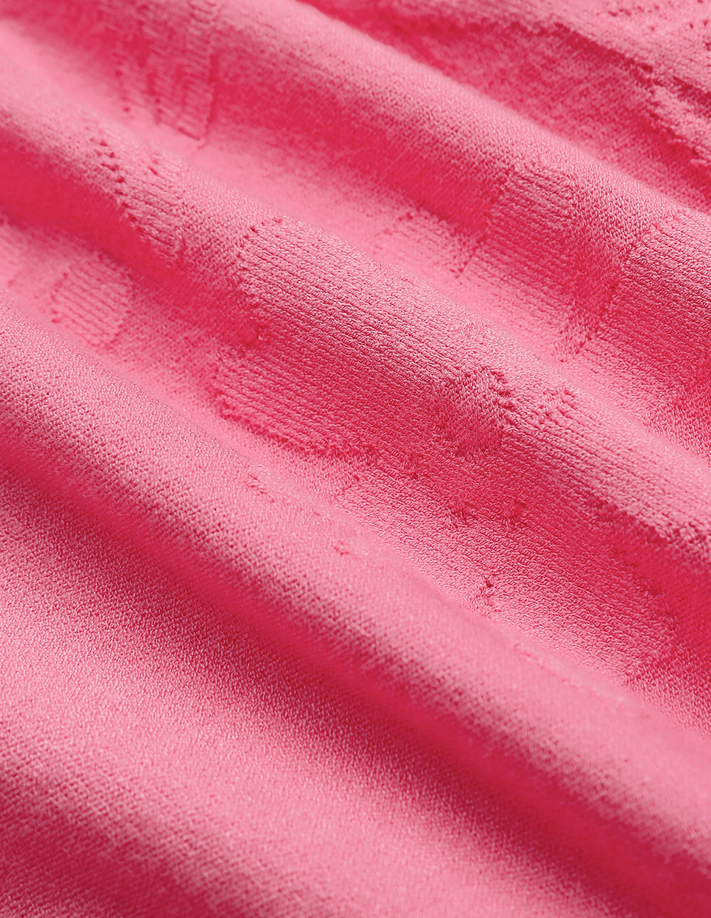 MARYLING Honey Pink Round Neck Flowers Knitted Cardigan