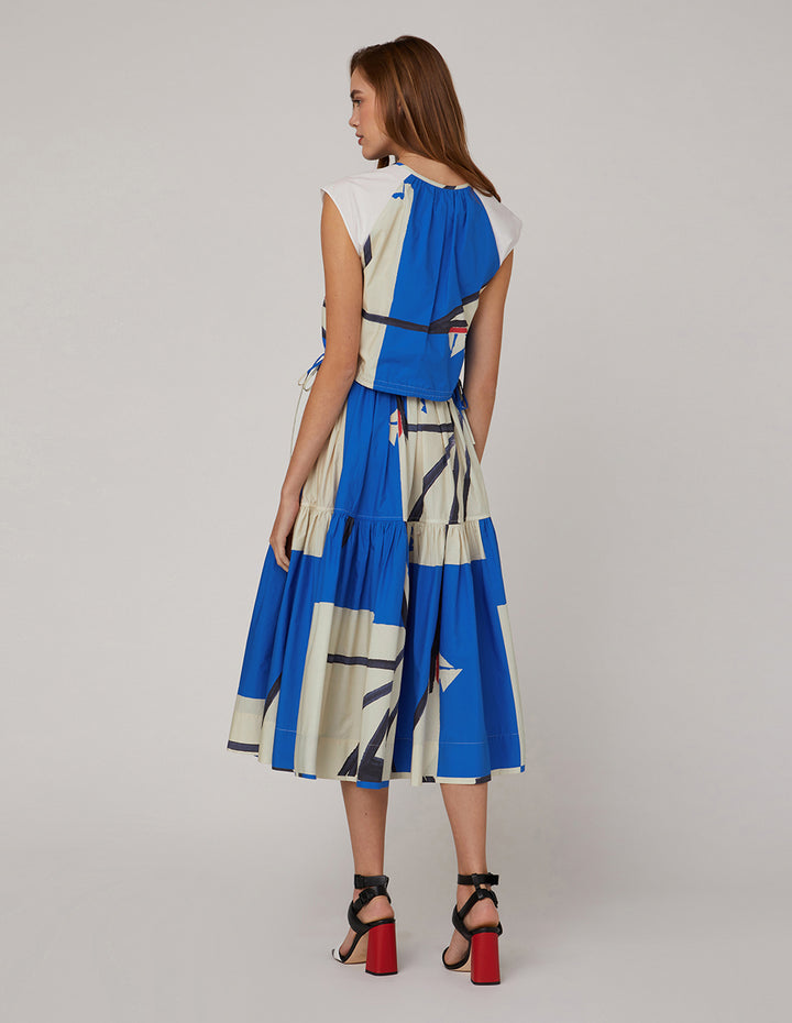 MARYLING Raglan-sleeved crop top