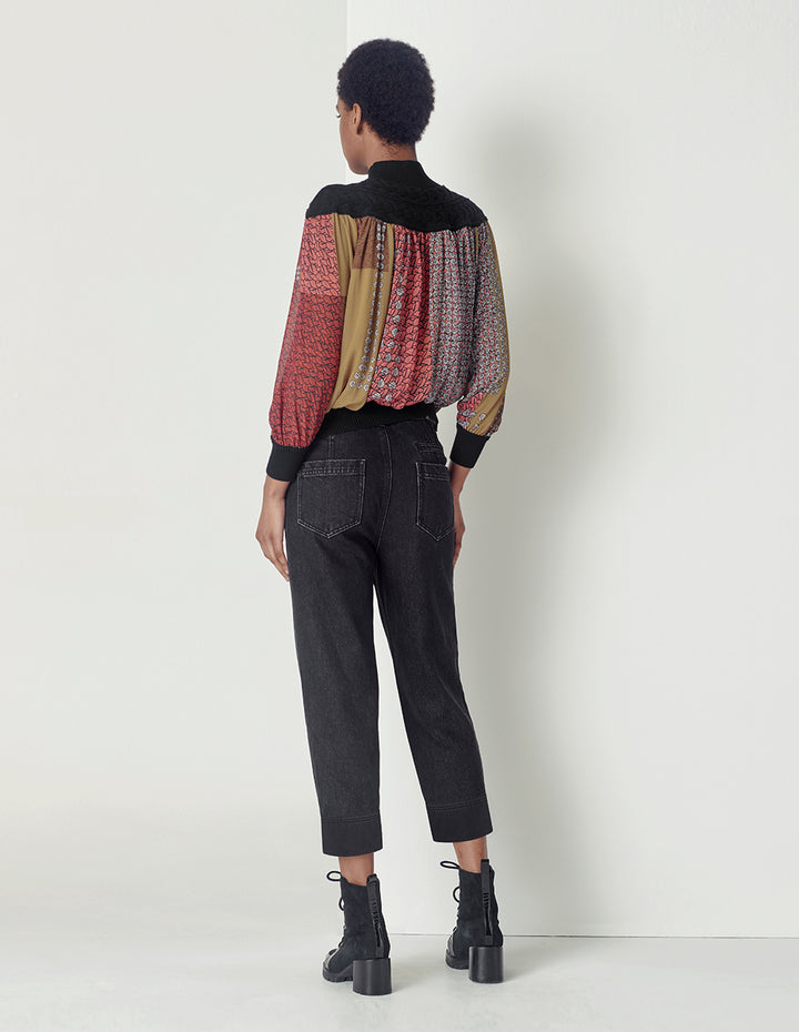 MARYLING black slim tapered jeans