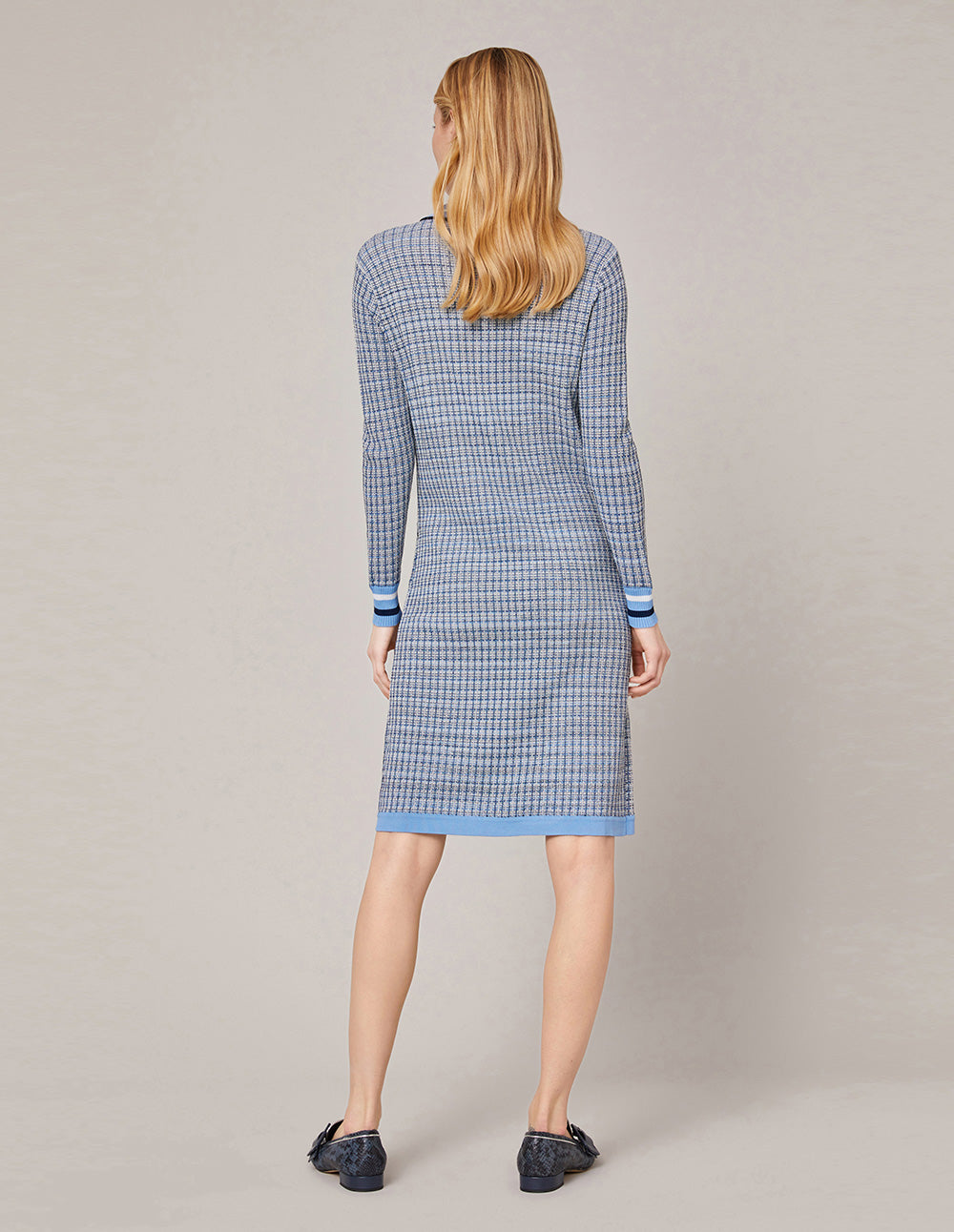 MARYLING Modern Knitted Tweed Dress