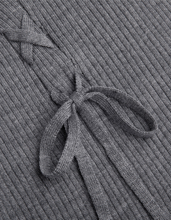 MARYLING Gray strapless slim dress woman skirt