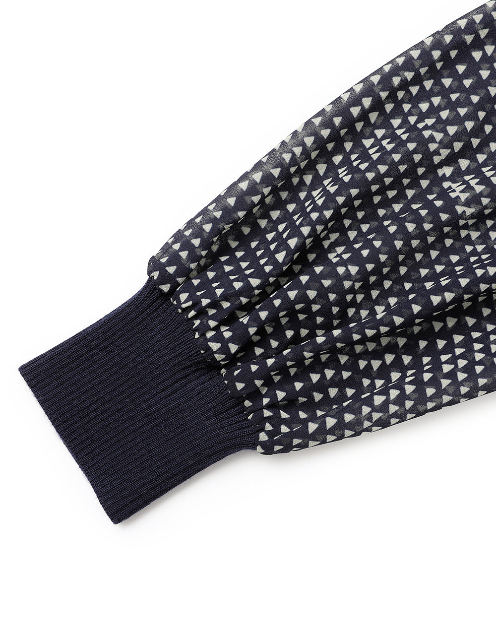 MARYLING Turtleneck Knit Woven Dress