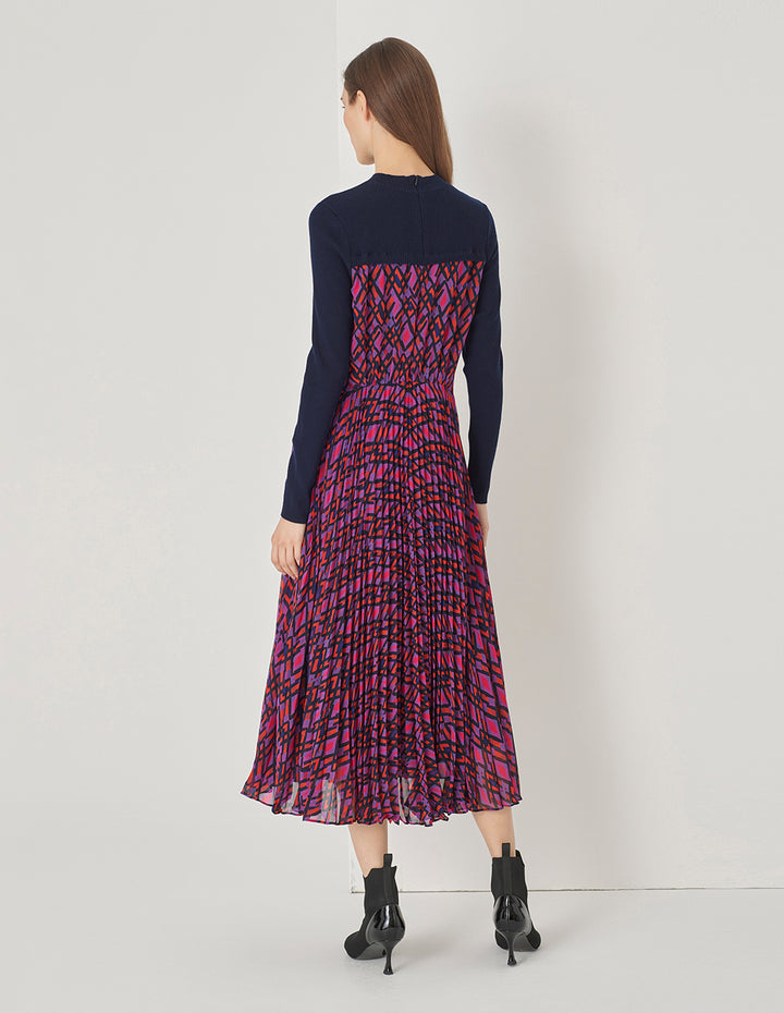 MARYLING Hollow Pleated Skirt Dress