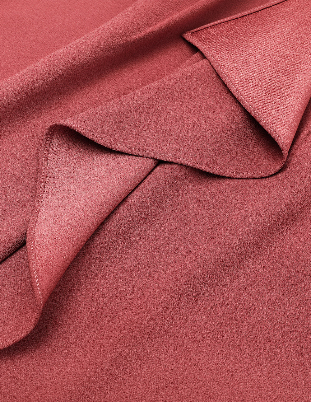 MARYLING Stand-Up Collar Ruffle Loose-Fit Shirt