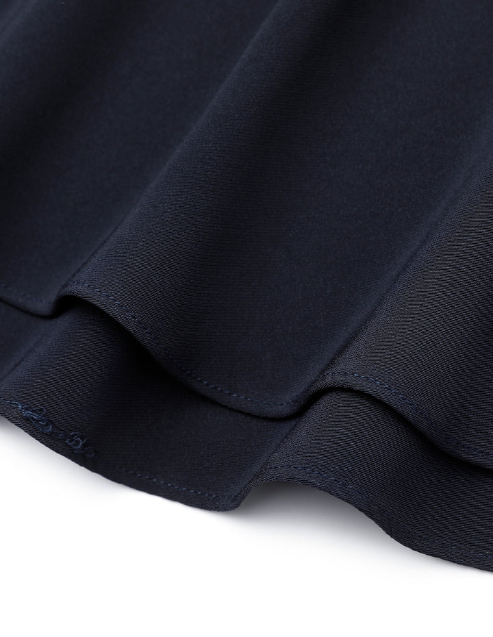 MARYLING Spring Midnight Blue Bow knot Mini Skirt