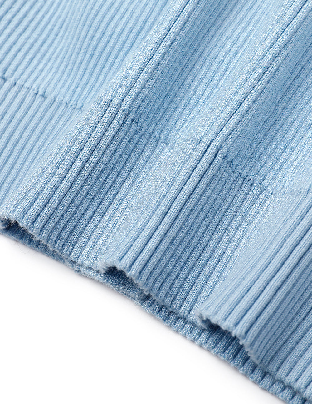 MARYLING Foggy Blue V-Neck Knitted Cardigan