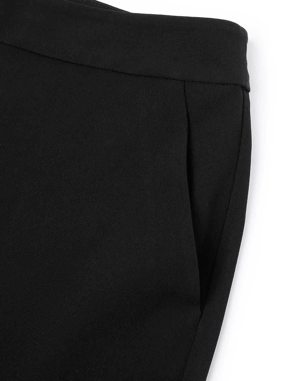 MARYLING Black Classic Straight Trousers