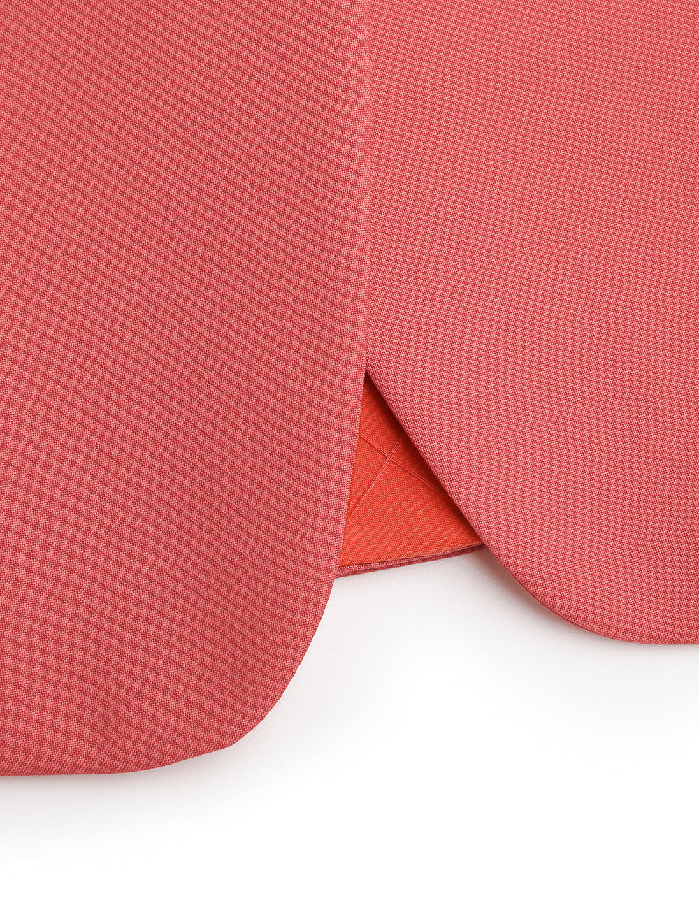 MARYLING Coral Orange Waisted Single Button Suit