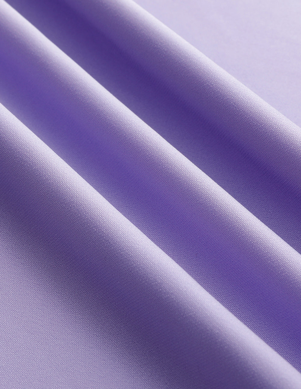 MARYLING Taro Purple Small Shoulder Strap Shirred Short-Sleeved Dress