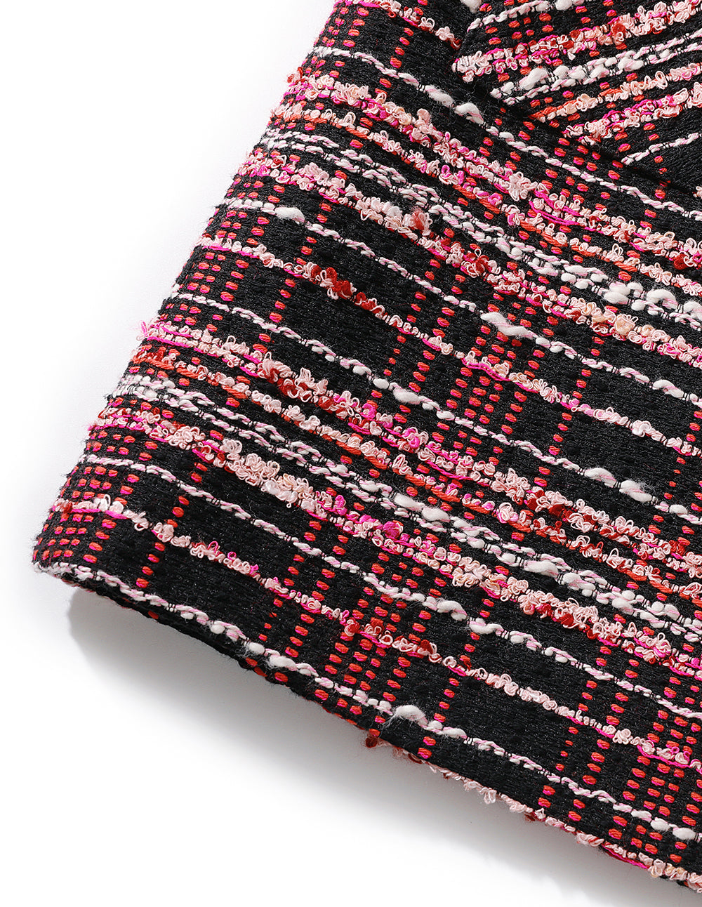 MARYLING black and pink check tweed A skirt