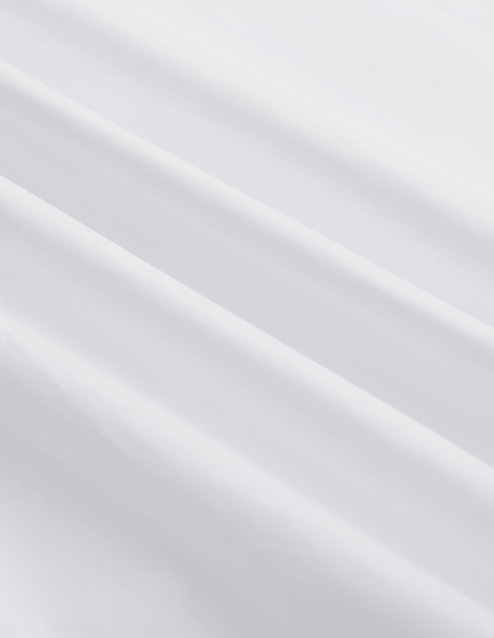 MARYLING White Back Collar Design H-Shaped Short-Sleeved Shirt