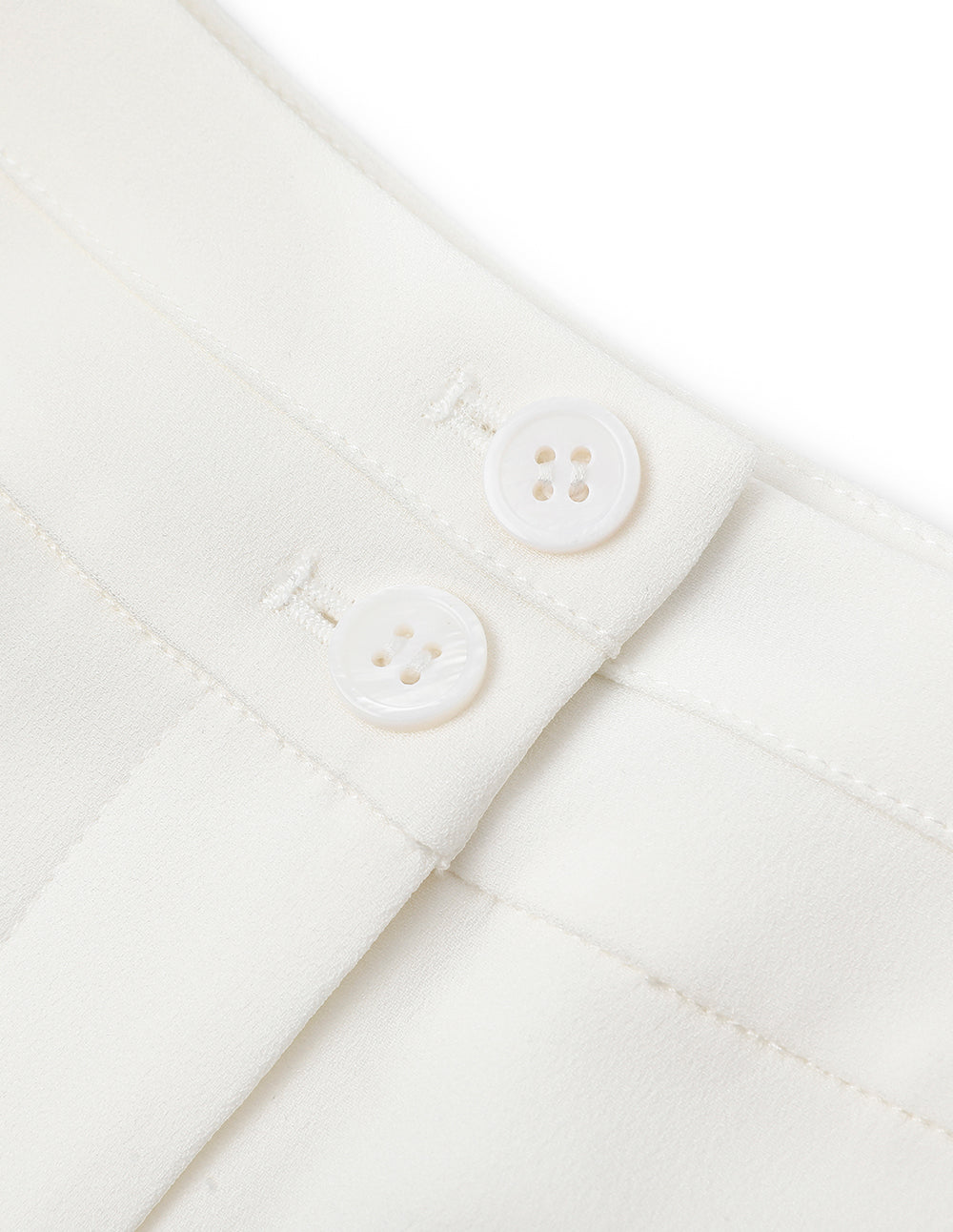 MARYLING High-End Ivory White Straight Suit Pants