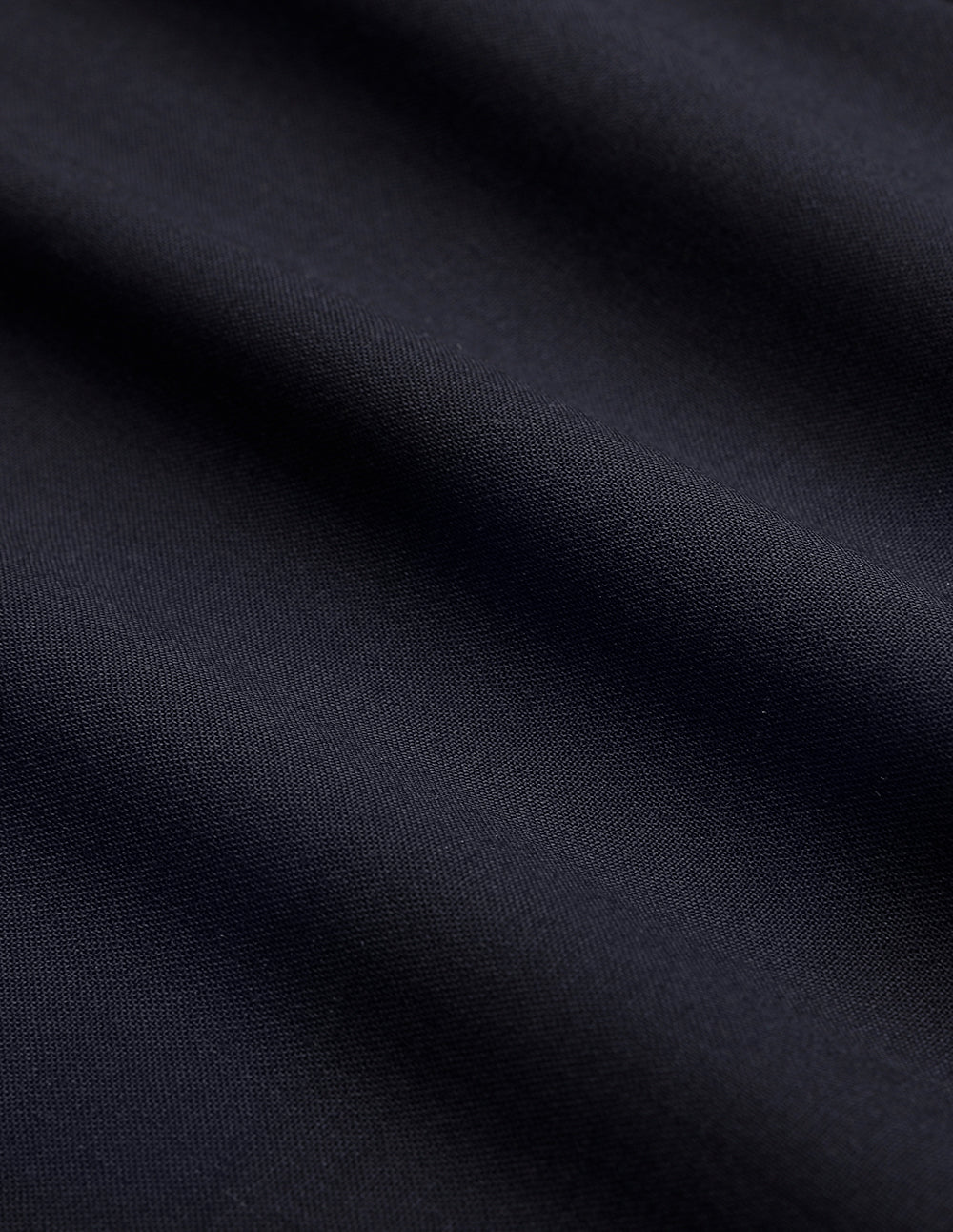 MARYLING Dark Blue Curved Line Slit Detail Straight Skirt