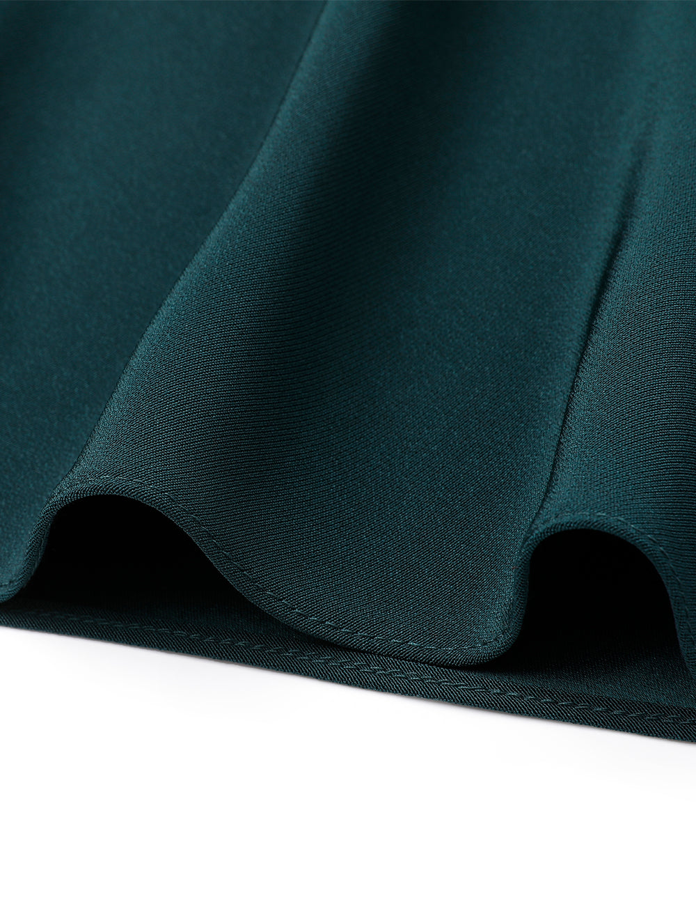 MARYLING Dark Green Shirt Tie Mermaid Dress