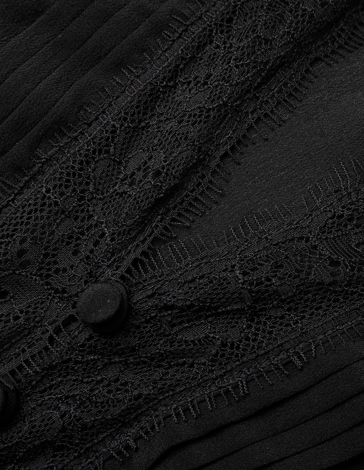 MARYLING Black Silk Shirt