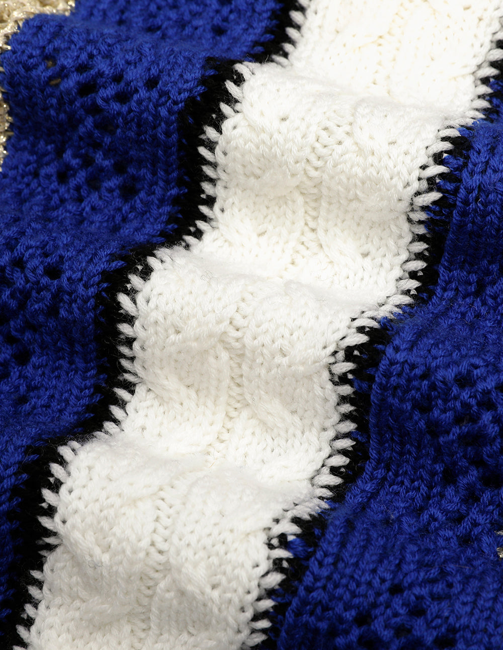 MARYLING Desert Snow Shadow V-Neck Wool Knitted Vest