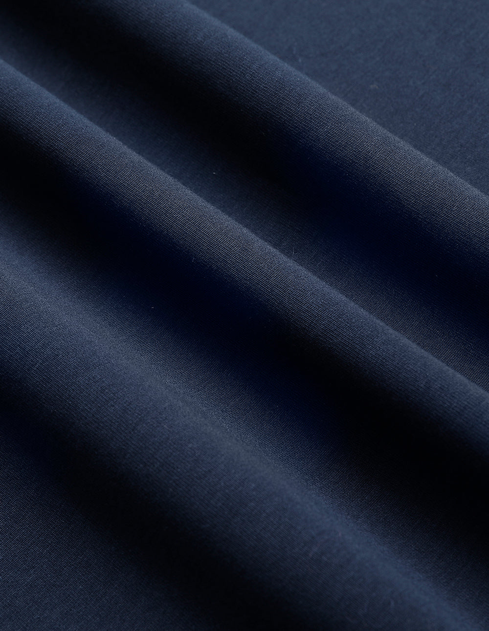 MARYLING Navy Woolen Lace-Up Space Cotton Sweatshirt