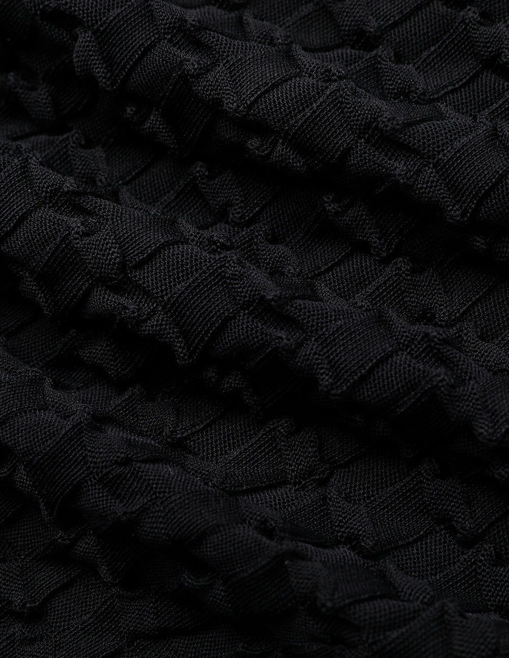 MARYLING Black Mock Neck Knit Sweater