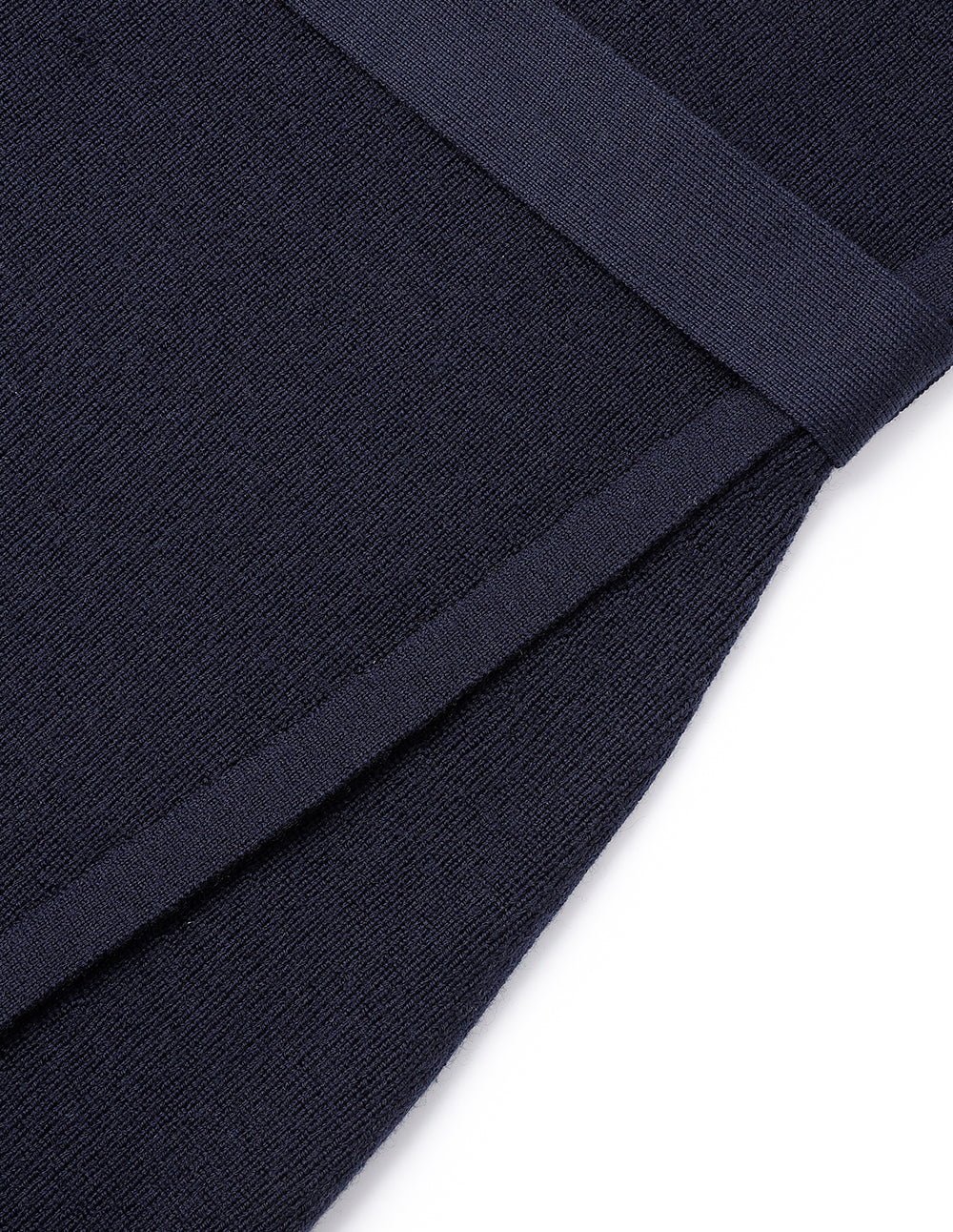 MARYLING Side Slit Waisted Woolen Dress