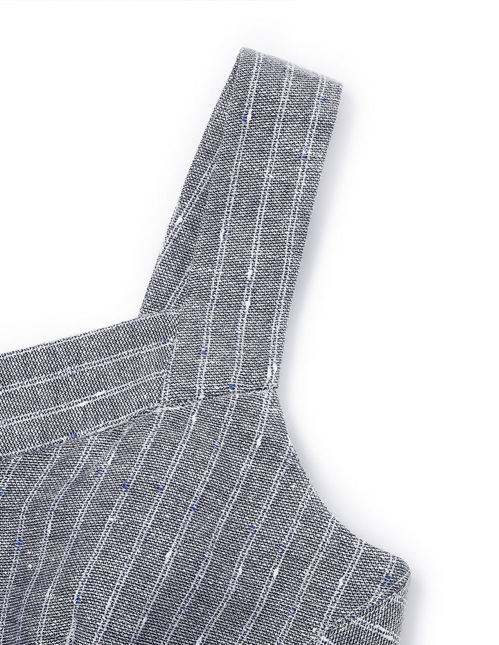 MARYLING Grey Striped Tank Top Camisole