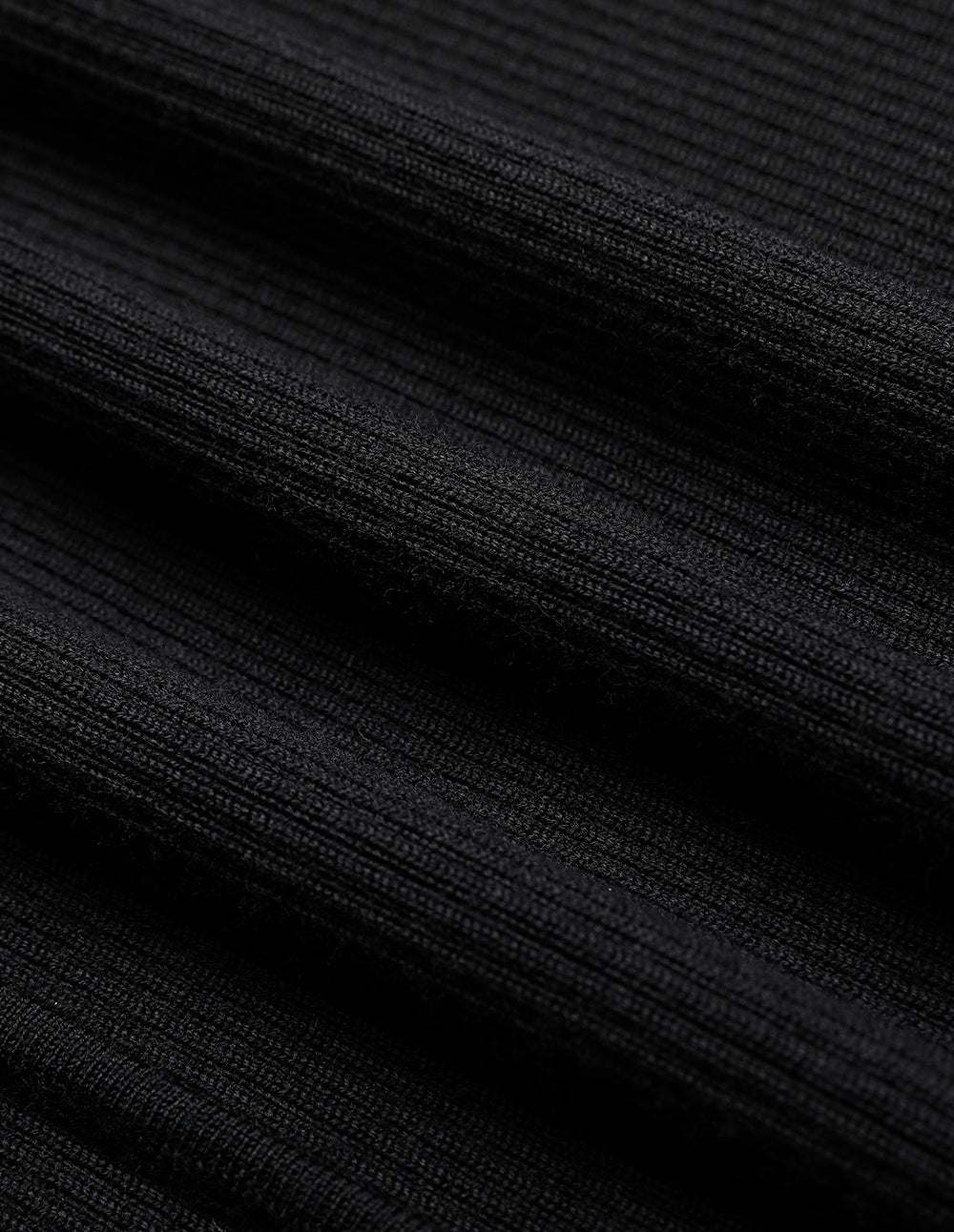 MARYLING Black And White Contrasting Knit Woven Dress