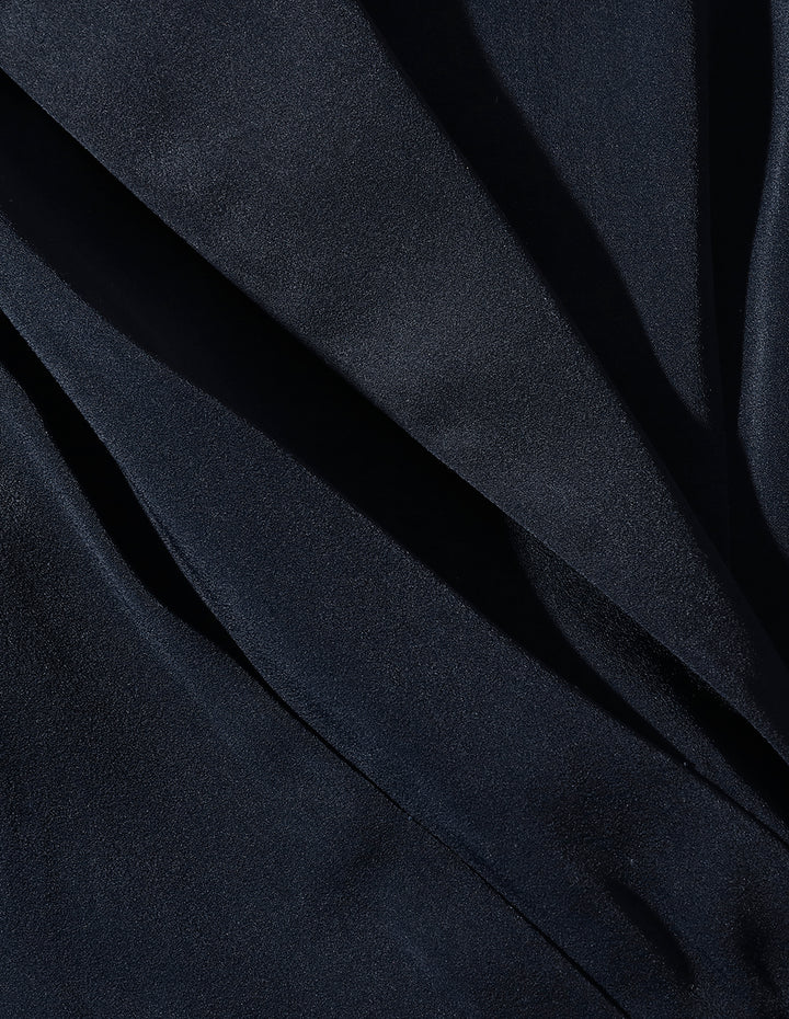 MARYLING Peak-Lapel Wrap Top