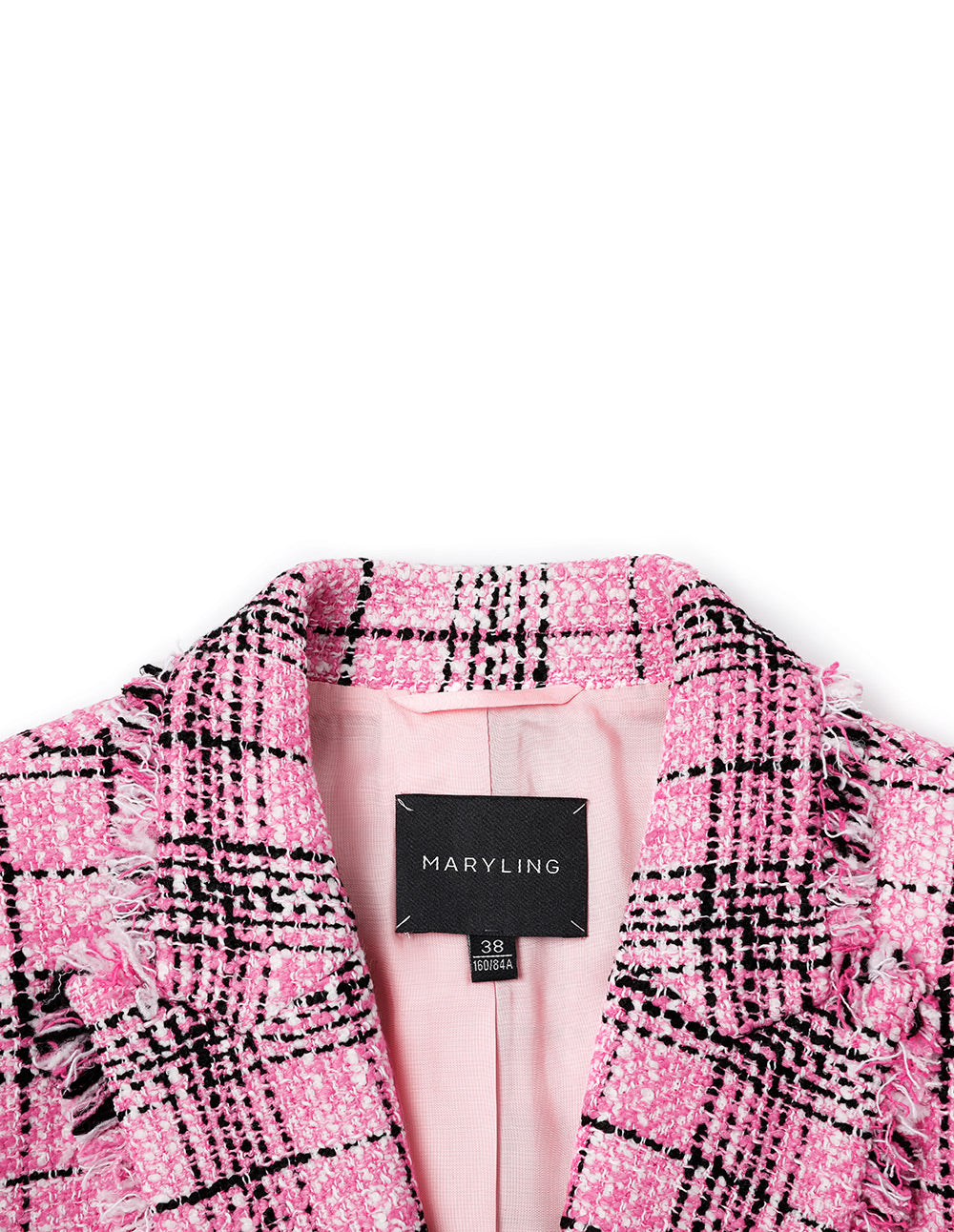 MARYLING Checked Tweed Blazer