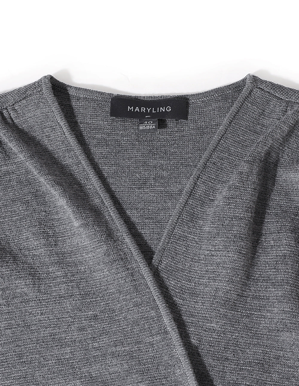 MARYLING Double Breasted V-Neck Knit Dress