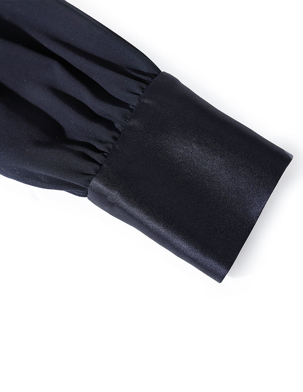 MARYLING Notch-Lapel Satin Acetate Dress