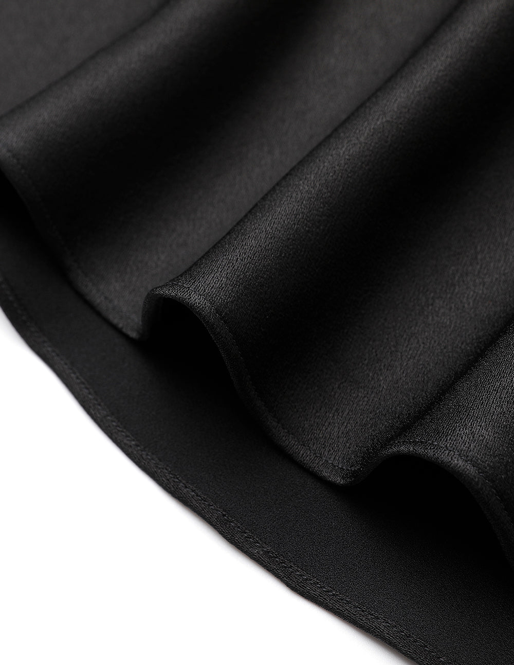 MARYLING Black Patchwork Fishtail Skirt