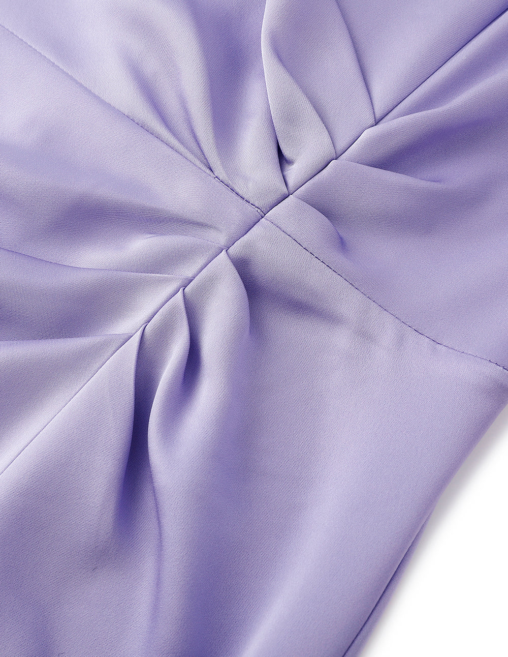 MARYLING Taro Purple Pleated Straight Slip Dress