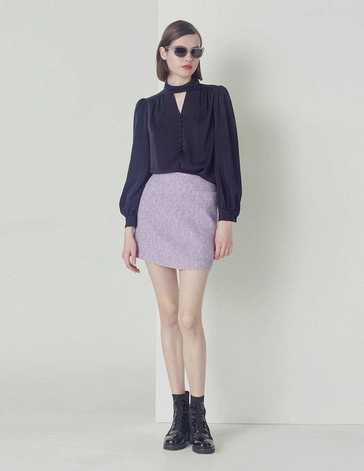 MARYLING Tweed Mini-Skirt